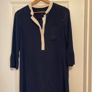 J.Crew Silk Dress Navy 4